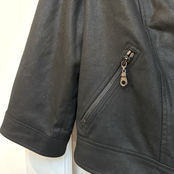 Vintage Cache Black Moto Jacket Zipper Accents Size S Small - Picture 6 of 11